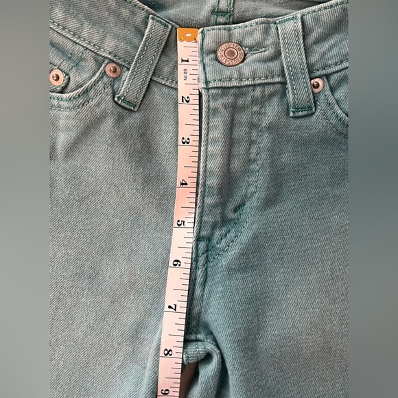 Levi’s 535 Teal Jeans Legging Sz 3M Skinny 5 pocket - EUC - Picture 3 of 6